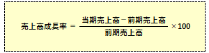 売上高成長率の計算式