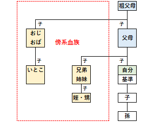 傍系血族の例