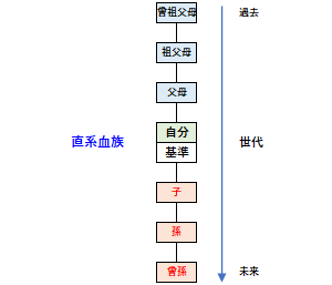 直系血族の例