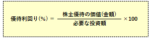 優待利回りの計算式