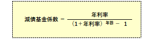 減債基金係数の算式